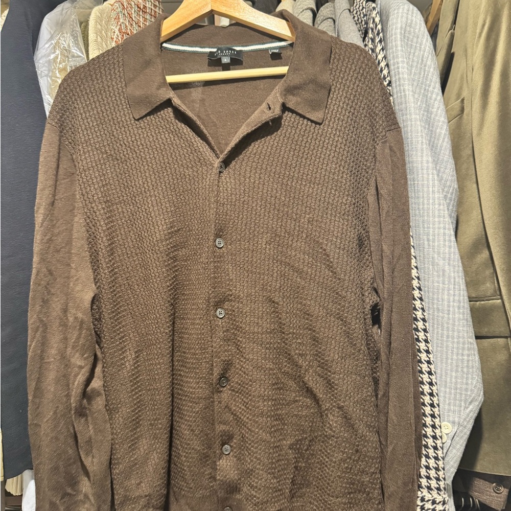 Ted Baker Chocolate Knit Polo
